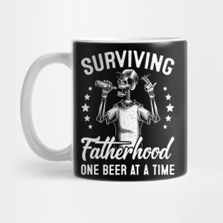 Surviving fatherhood one beer at a time Gift For Men Father day Mug